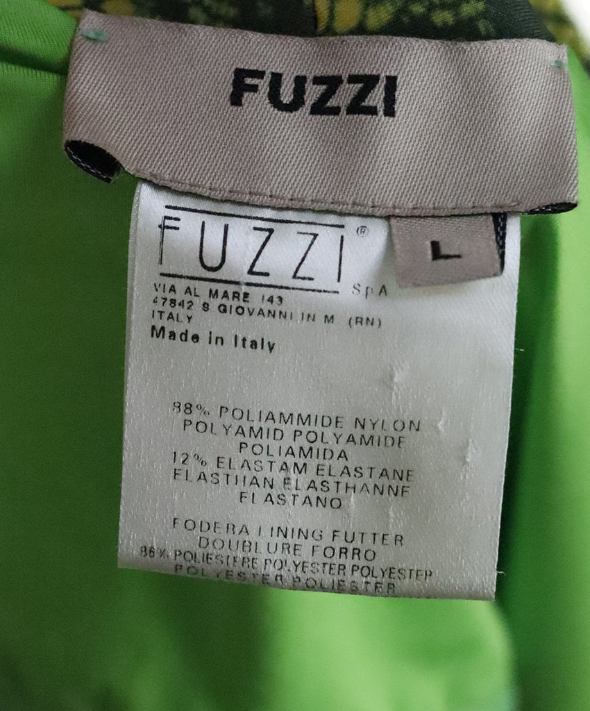 Fuzzi Green Viscose Dress 3