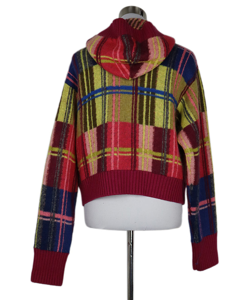 Fuzzi Multicolor Plaid Hoodie sz 8 - Michael's Consignment NYC