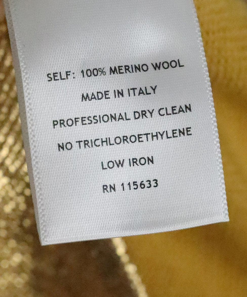 Gabriela Hearst Gold Merino Wool Dress sz 6 - Michael's Consignment NYC