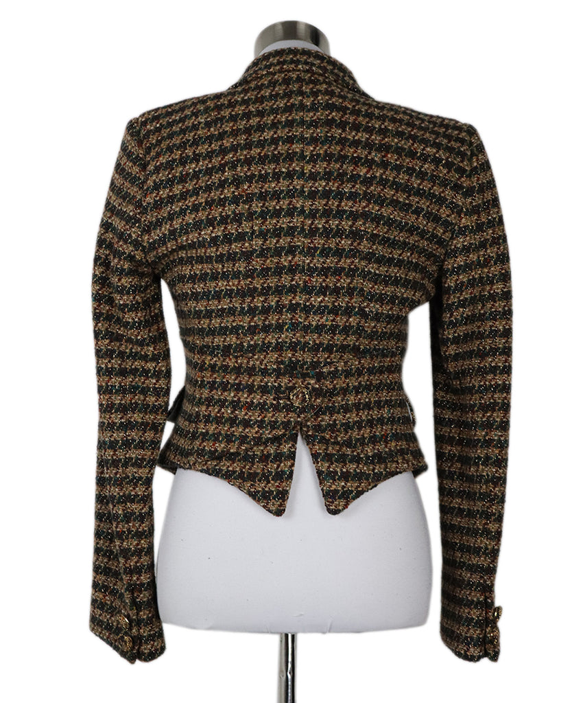 Gaetano Navarra Green Tweed Blazer 2