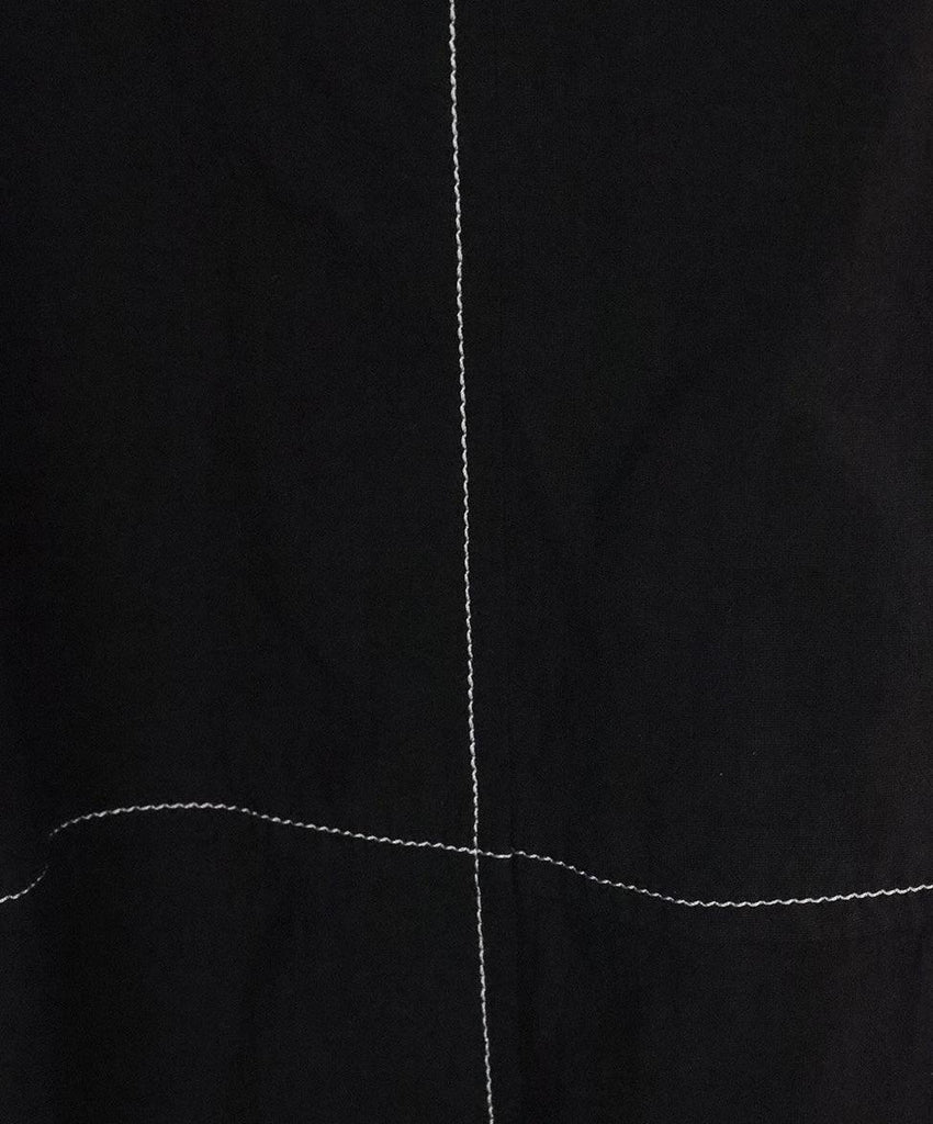 Ganni Black Pants w/ White Stitching sz 2 - Michael's Consignment NYC