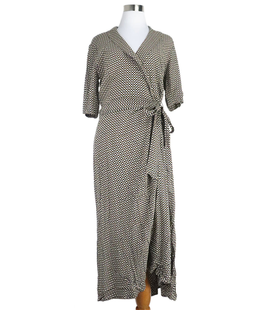 Ganni Checkered Print Dress 