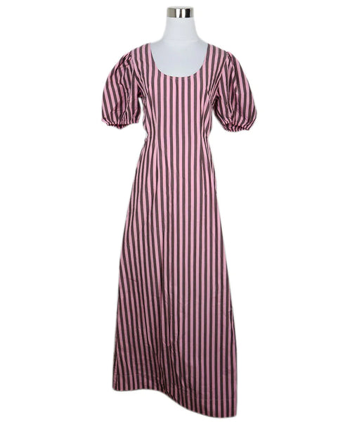 princess polly baby blue dress ECB Exclusive: Going Coastal Striped Dress, Ivory & Tan Xs main image 0