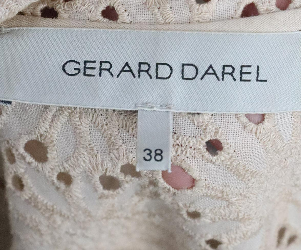 Gerard Darel Beige Eyelet Coat sz 4 - Michael's Consignment NYC