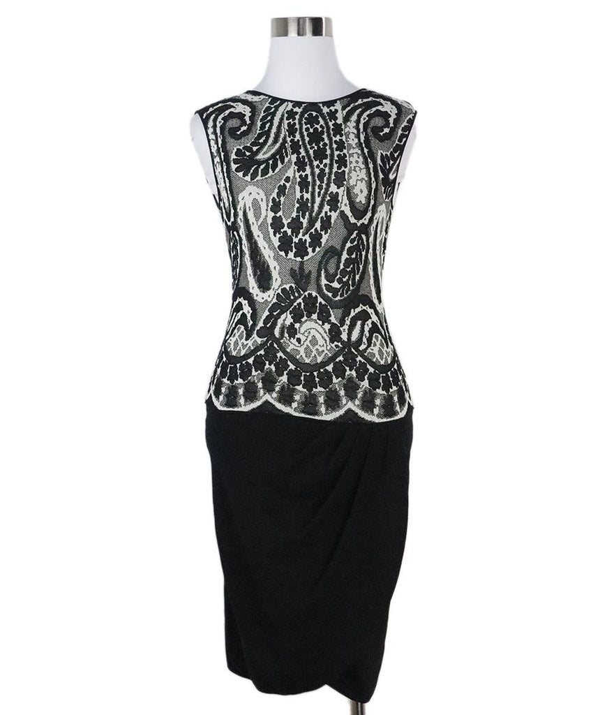 Giambattista Black & White Print Dress 