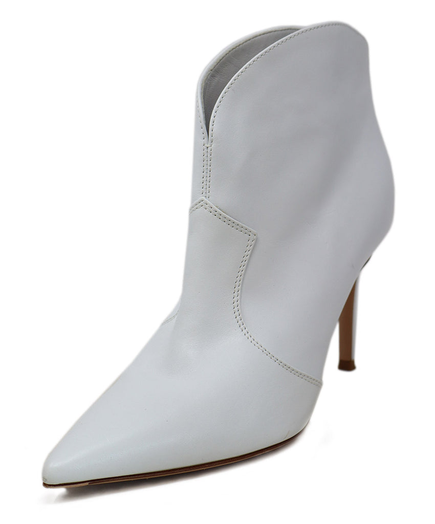 Gianvito Rossi White Leather Booties 