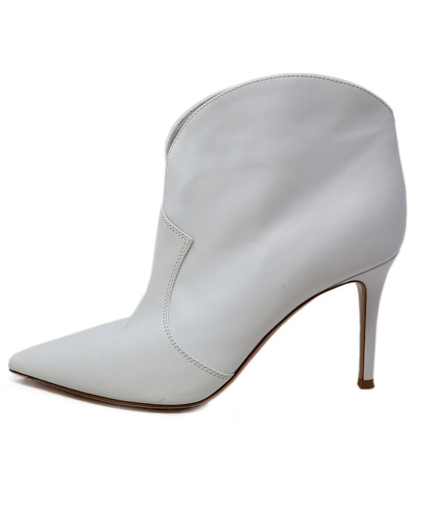 Gianvito Rossi White Leather Booties 1