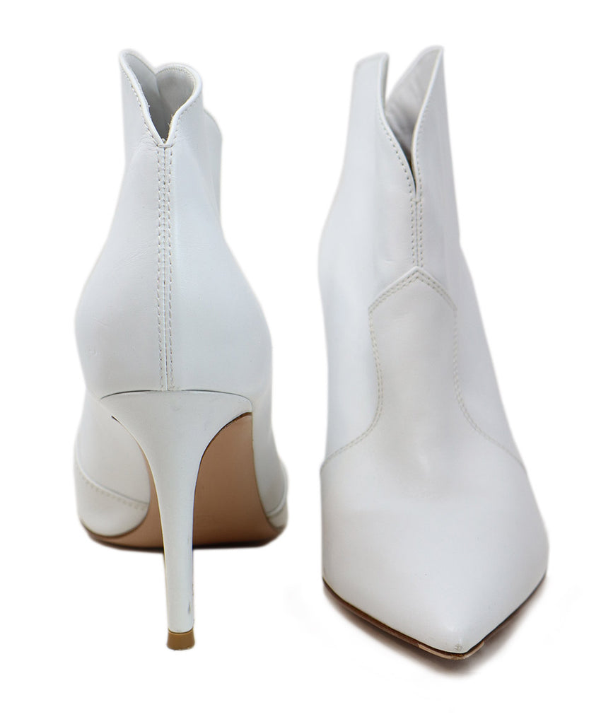 Gianvito Rossi White Leather Booties 2