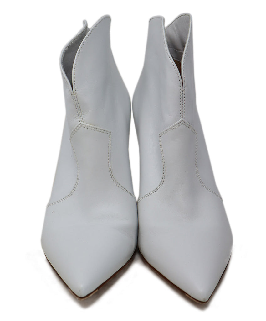 Gianvito Rossi White Leather Booties 3