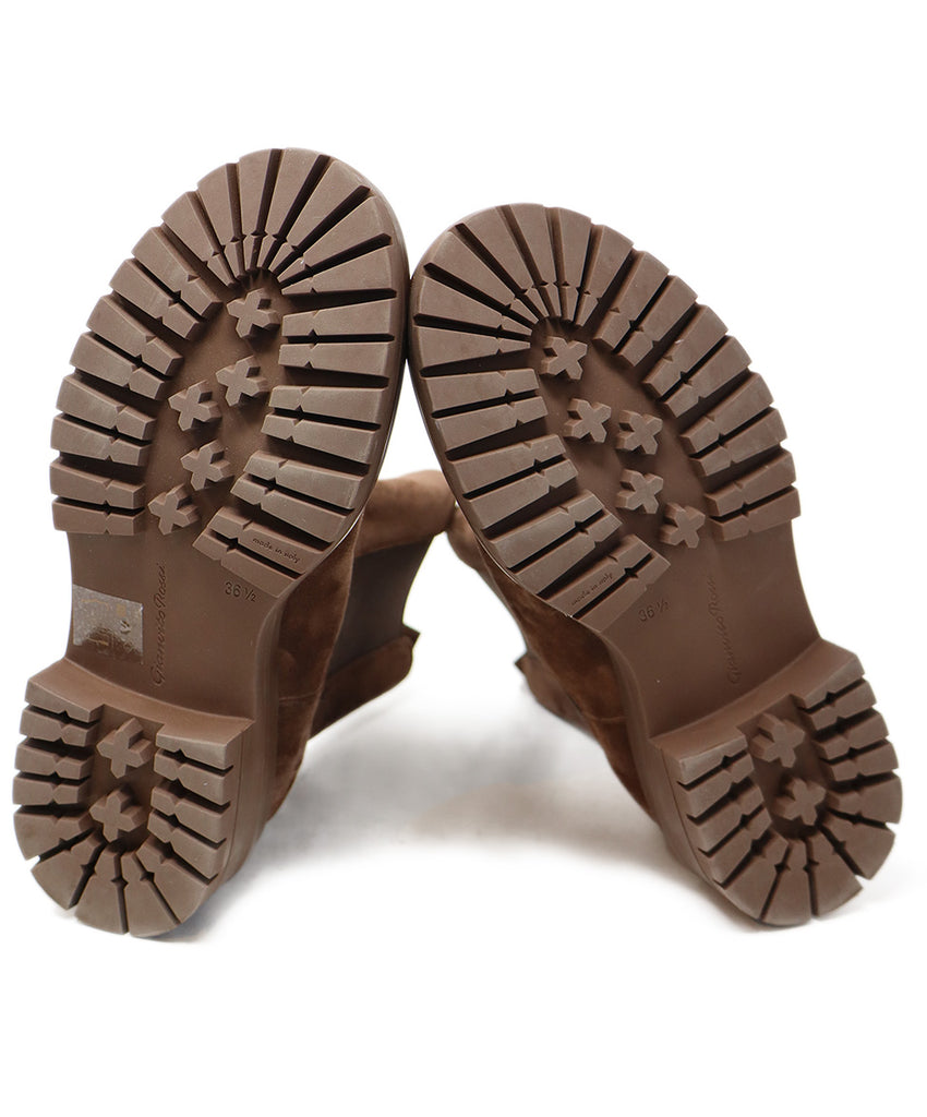 Gianvito Rossi Brown Suede Boots 4