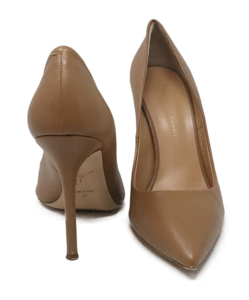 Gianvito Rossi Nude Leather Heels sz 7 - Michael's Consignment NYC