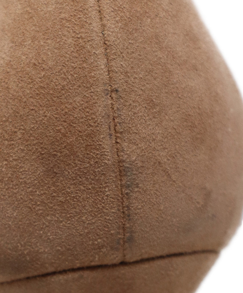 Gianvito Rossi Nude Suede Heels 6