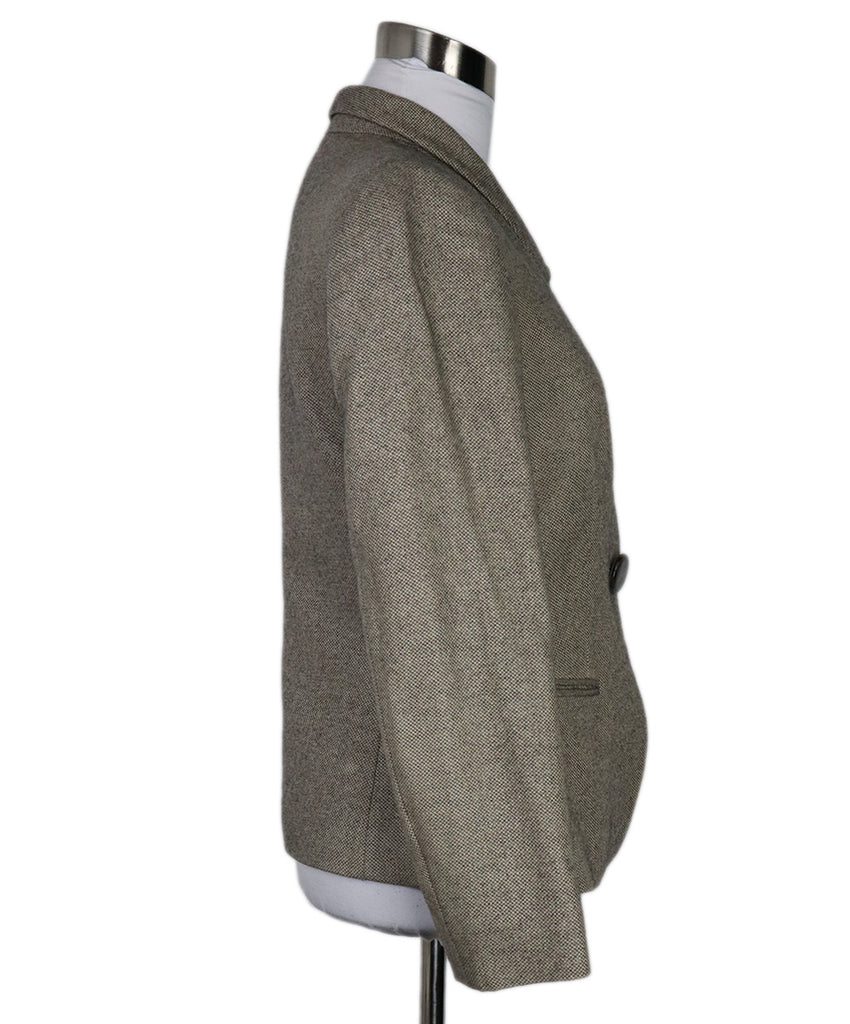 Giorgio Armani Grey Silk & Cashmere Blazer 1