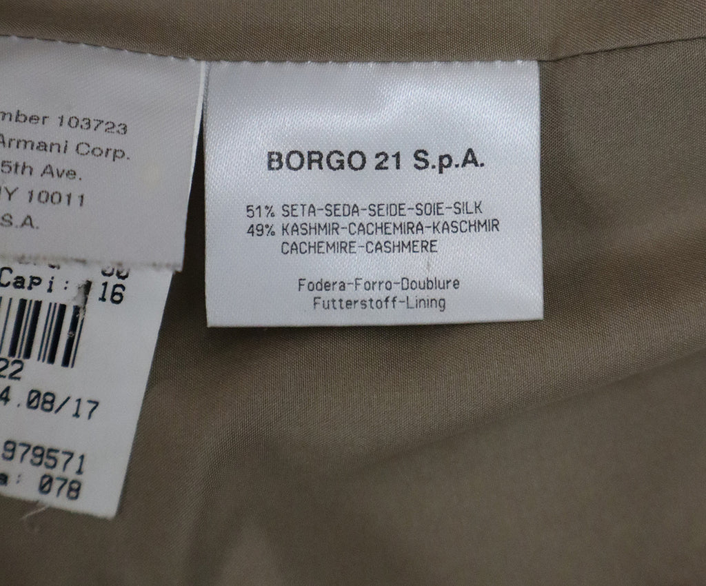 Giorgio Armani Grey Silk & Cashmere Blazer 4