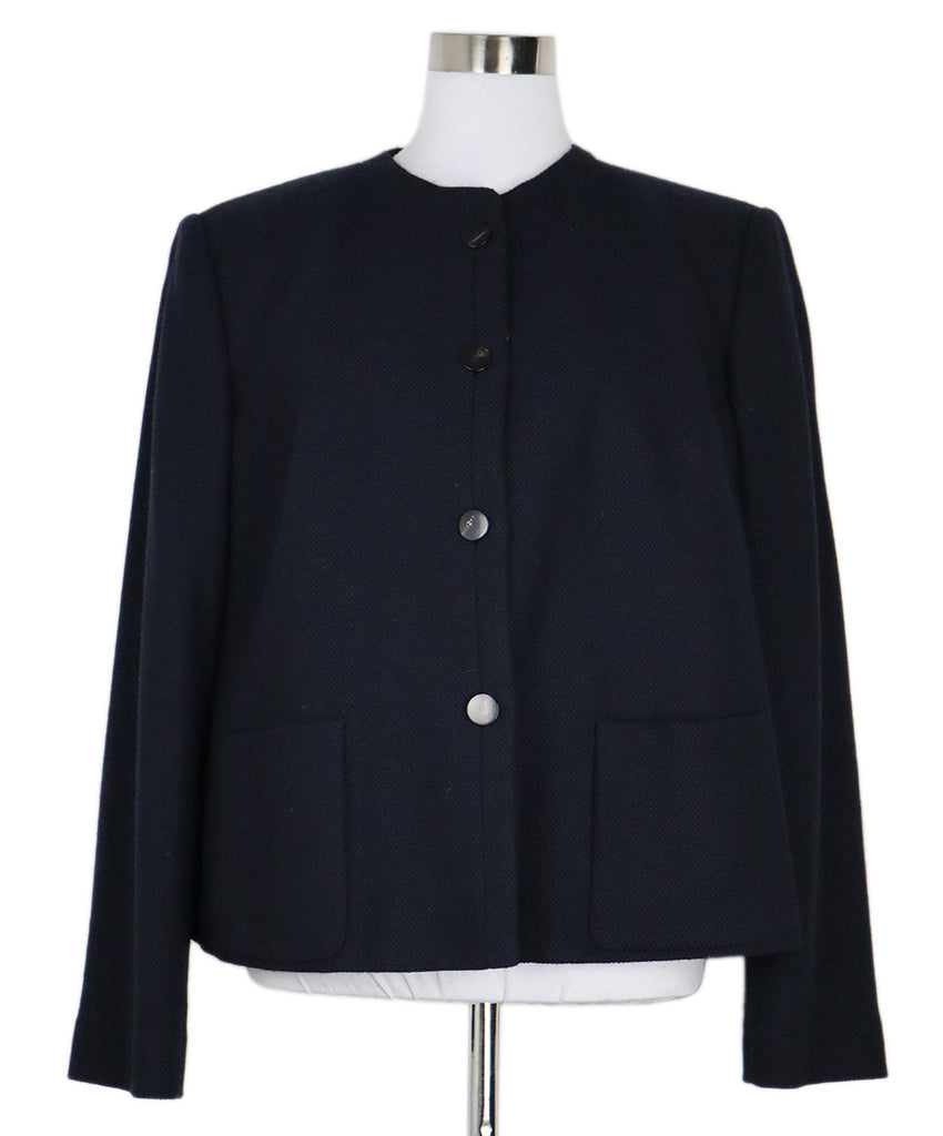 Giorgio Armani Navy Wool Jacket 