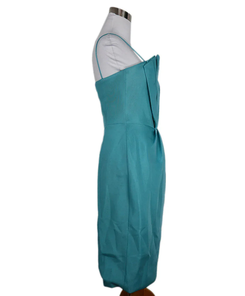 Giorgio Armani Teal Silk Dress sz 4 - Michael's Consignment NYC