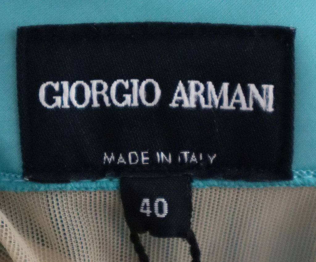 Giorgio Armani Teal Silk Dress sz 4 - Michael's Consignment NYC