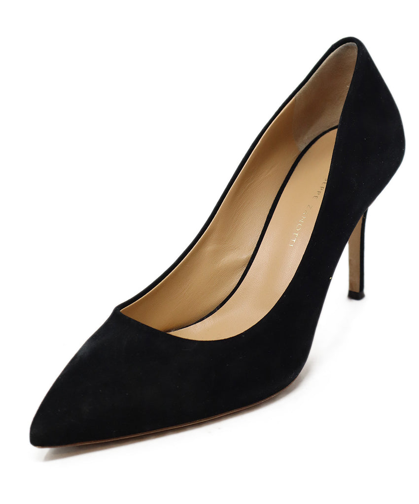 Giuseppe Zanotti Black Suede Heels 