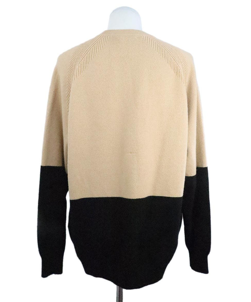 Givenchy Black & Beige Cashmere Sweater sz 4 - Michael's Consignment NYC