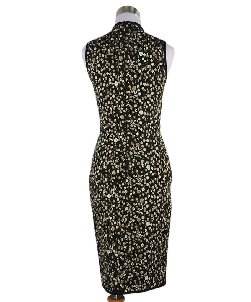 Givenchy Black & Brown Floral Print Dress sz 4 - Michael's Consignment NYC