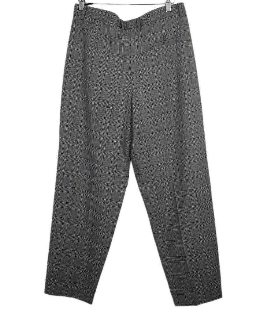 Givenchy Black & Wheat Plaid Wool Pants sz 8 - Michael's Consignment NYC