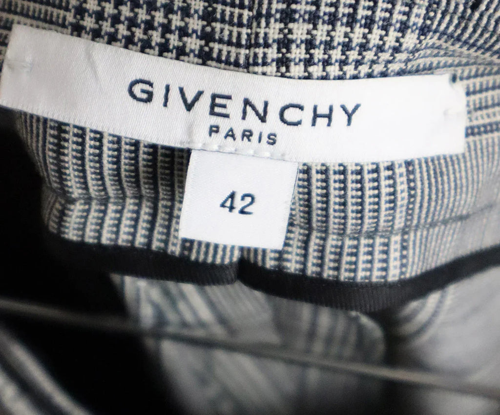 Givenchy Black & Wheat Plaid Wool Pants sz 8 - Michael's Consignment NYC