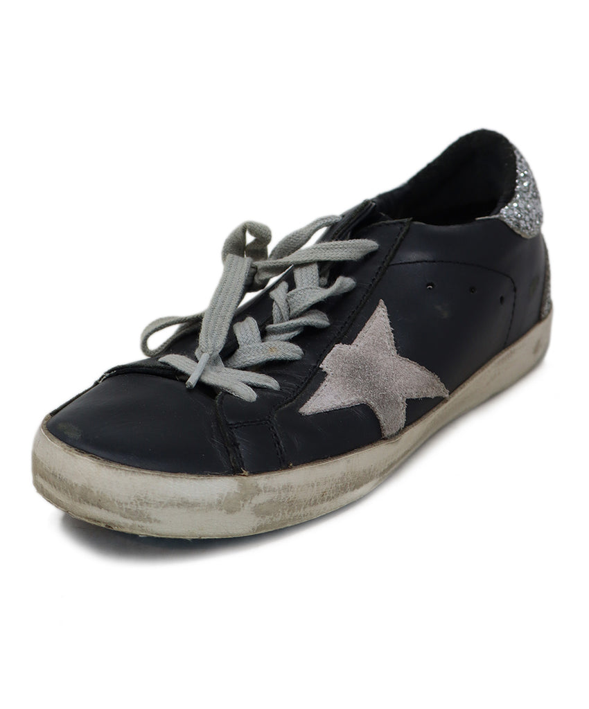 Golden Goose Black Leather Sneakers 