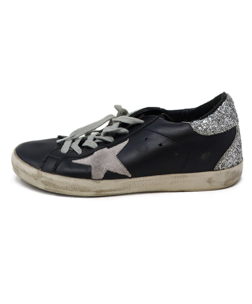 Golden Goose Black Leather Sneakers 1