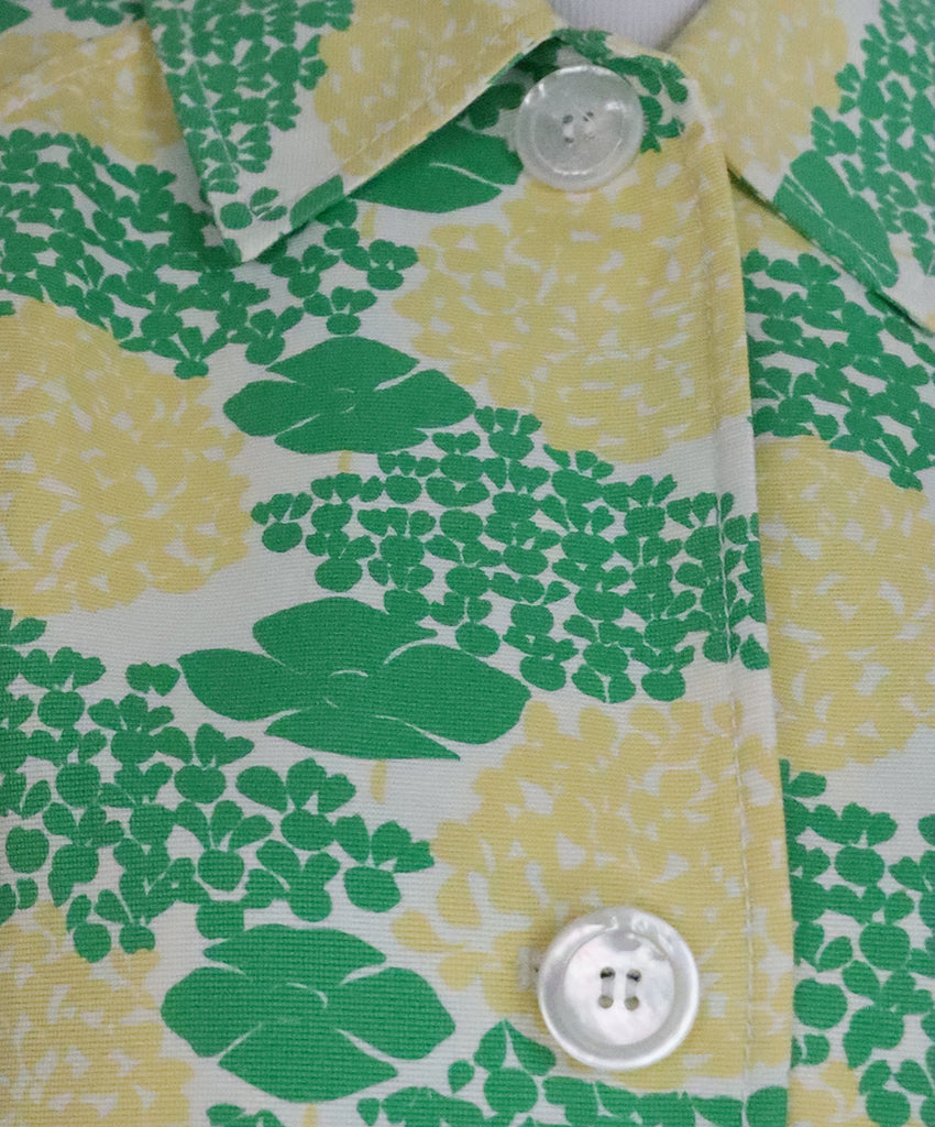 Green & Yellow Cotton Coat 5