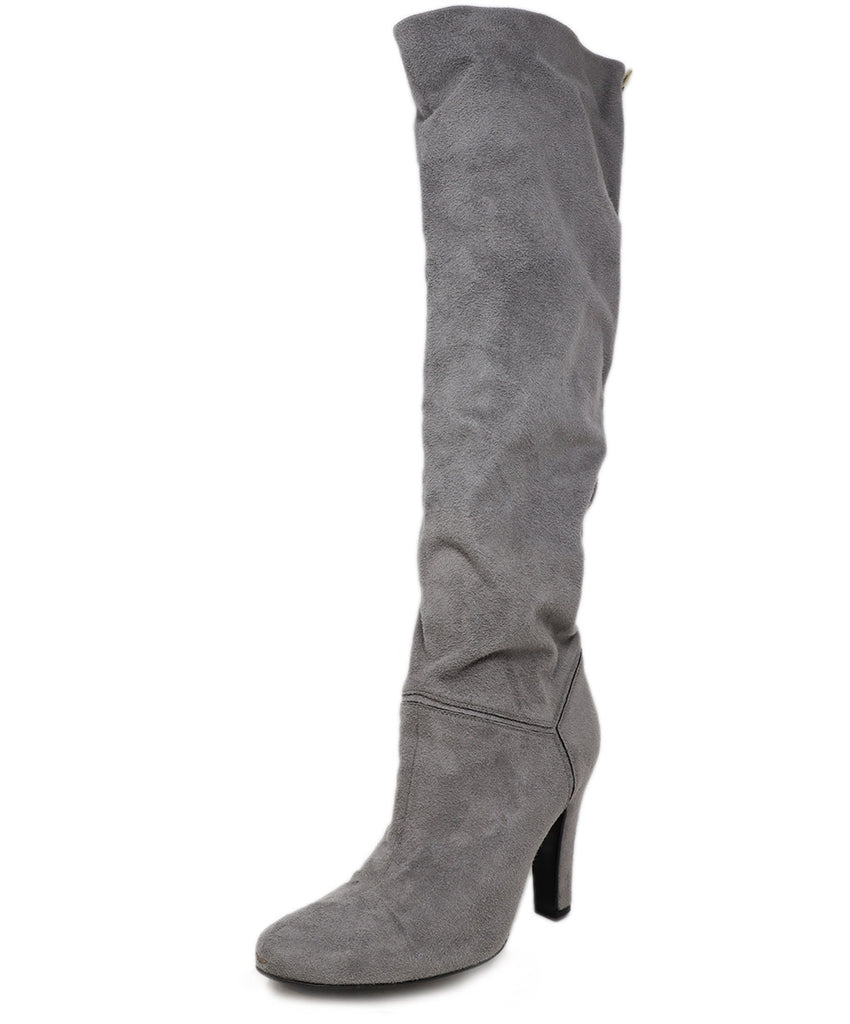 Stella McCartney Grey Vegan Leather Boots 