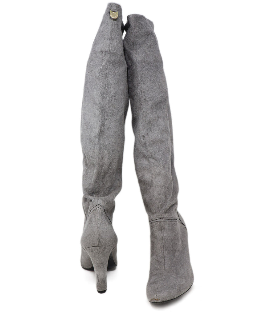 Stella McCartney Grey Vegan Leather Boots 2