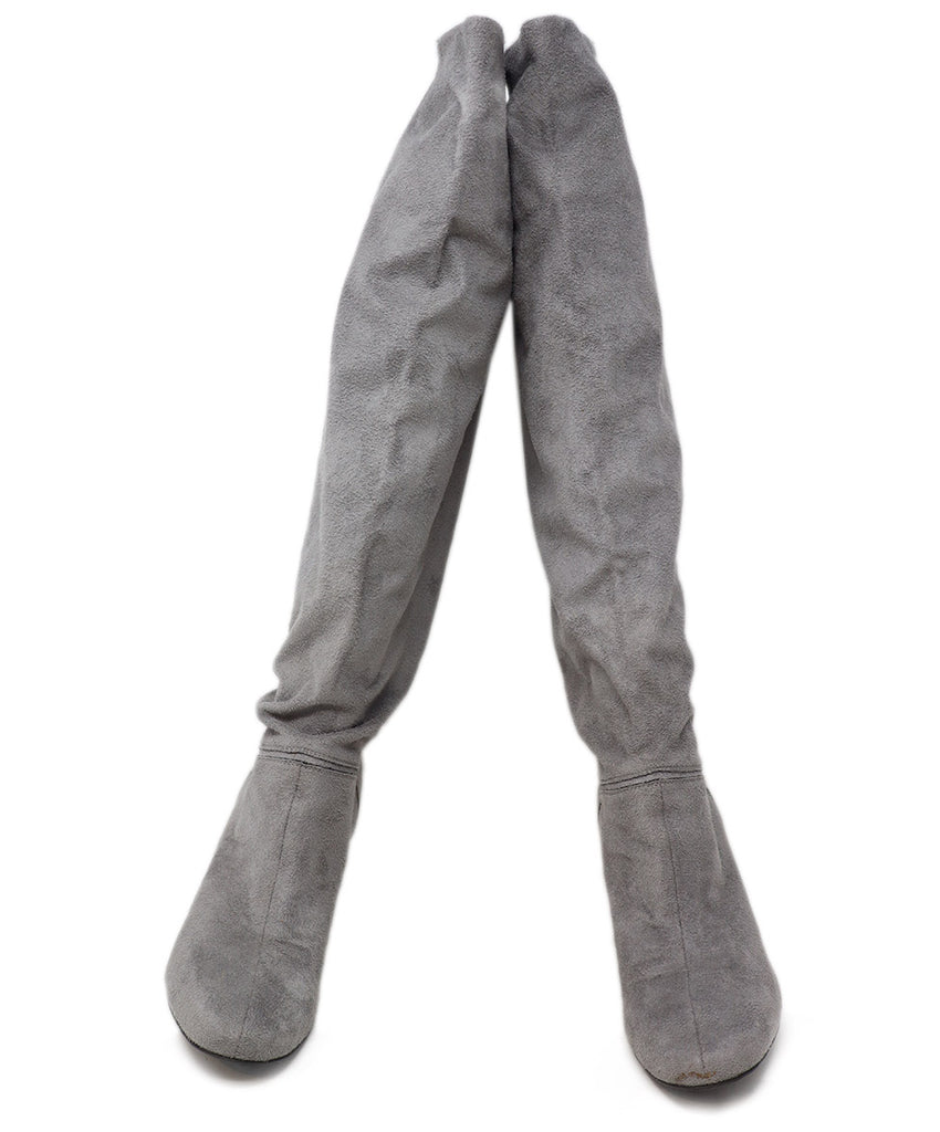 Stella McCartney Grey Vegan Leather Boots 3