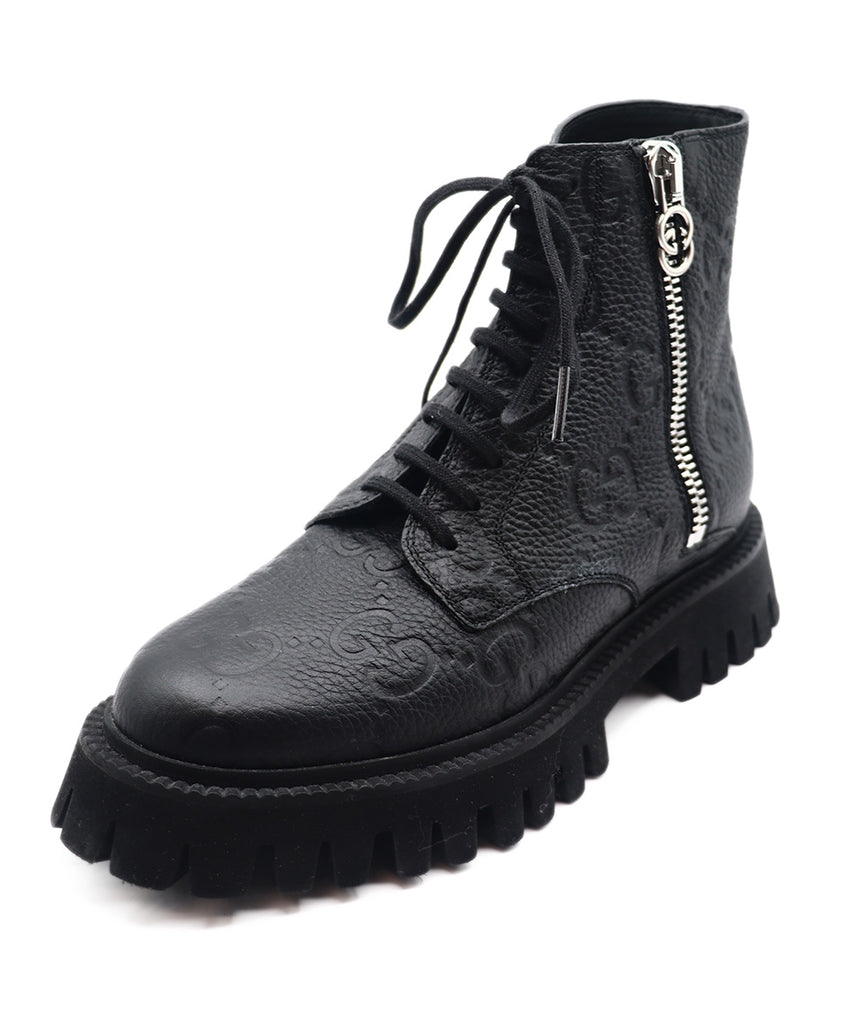 Gucci Black Combat Boot 