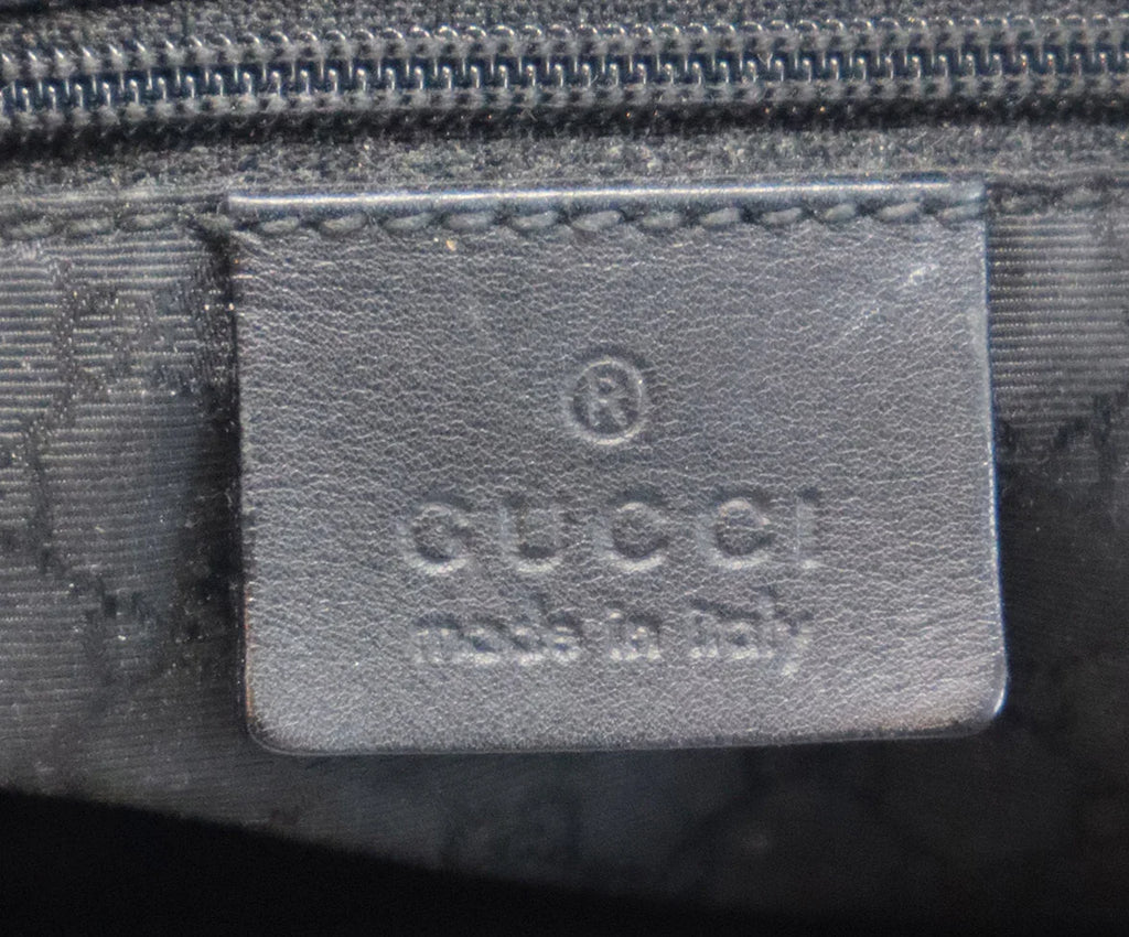 Gucci Black Denim Sherry Stripe Shoulder Bag - Michael's Consignment NYC