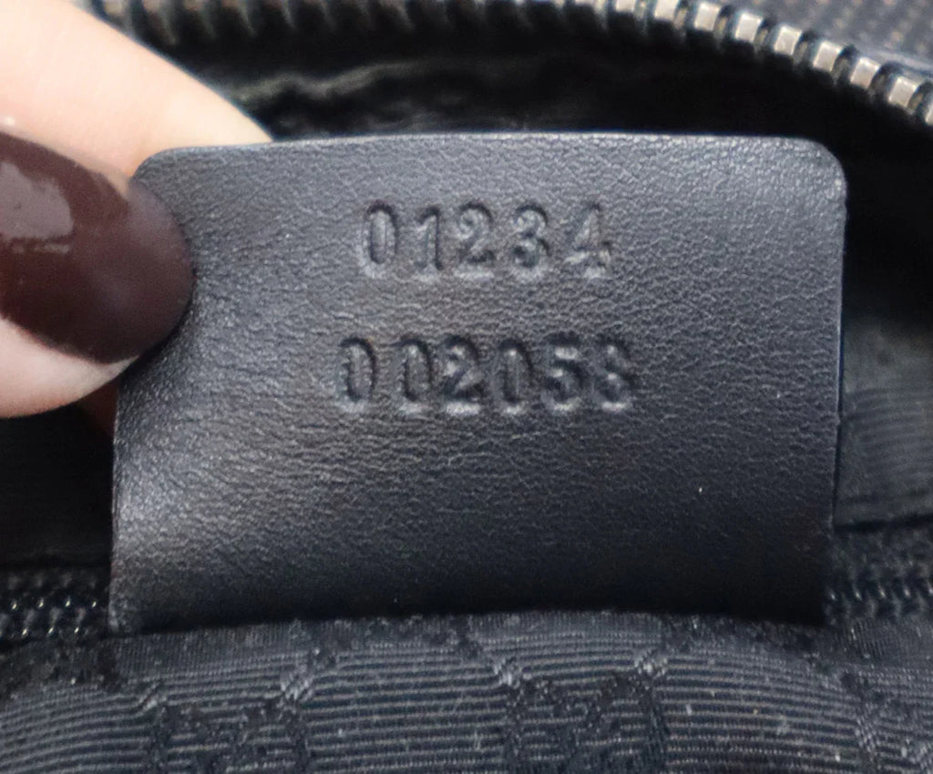 Gucci Black Denim Sherry Stripe Shoulder Bag - Michael's Consignment NYC