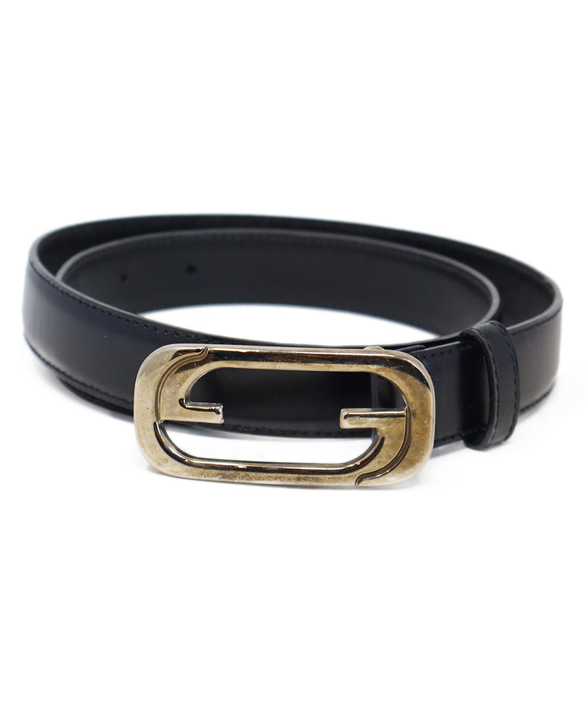 Gucci Black Leather Belt 
