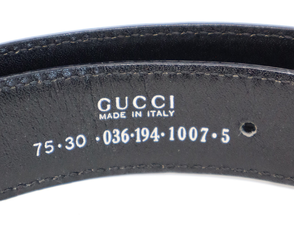 Gucci Black Leather Belt 2