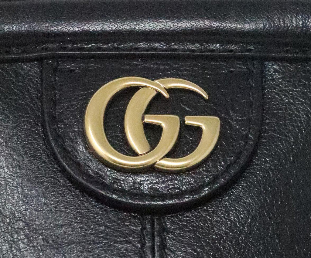 Gucci Black Leather Medium Rebelle Satchel - Michael's Consignment NYC