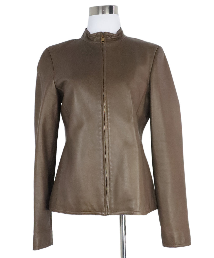 Gucci Brown Leather Jacket 