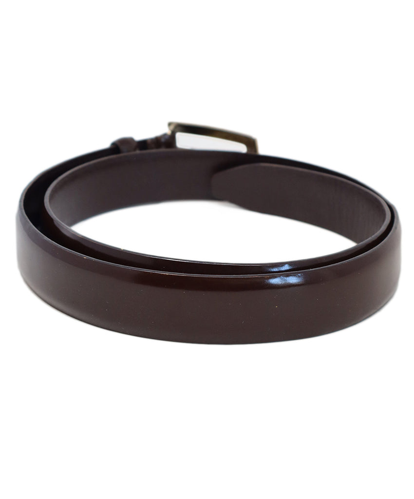 Gucci Brown Patent Belt 1