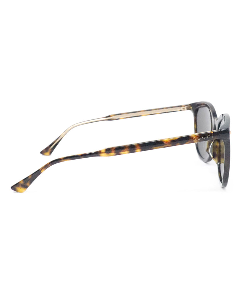 Gucci Brown Tortoise Lucite Sunglasses 2