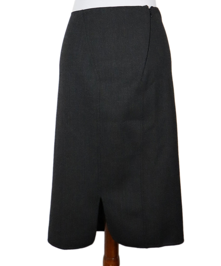 Gucci Grey Wool Skirt 2