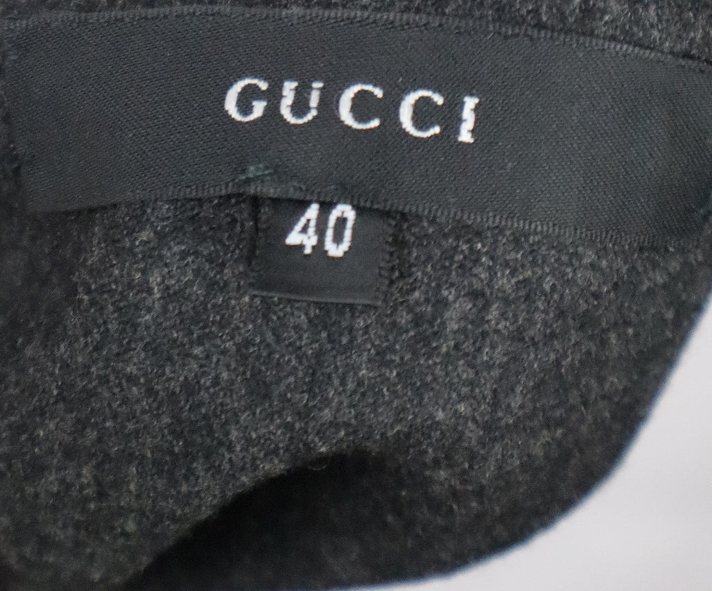 Gucci Grey Wool Skirt 3