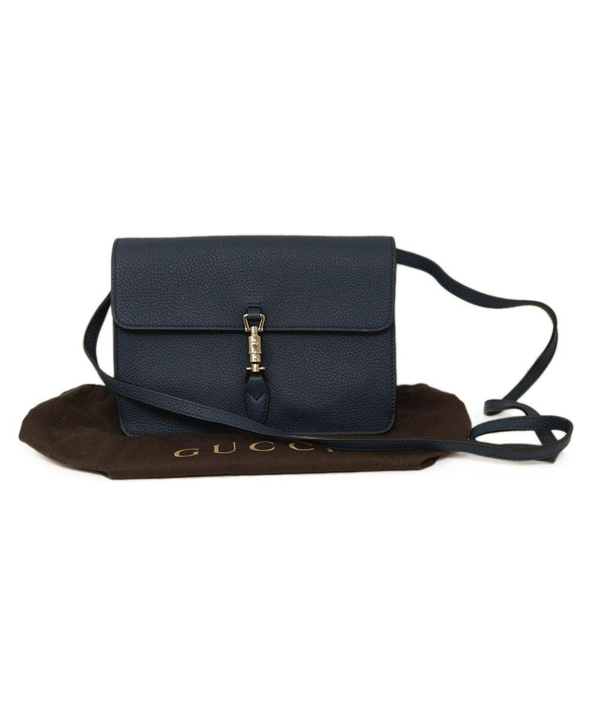 Gucci Navy Blue Leather Crossbody - Michael's Consignment NYC