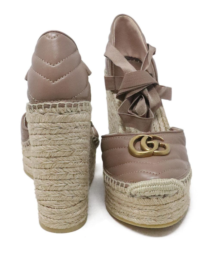Gucci Nude Marmont Espadrille Wedges 2