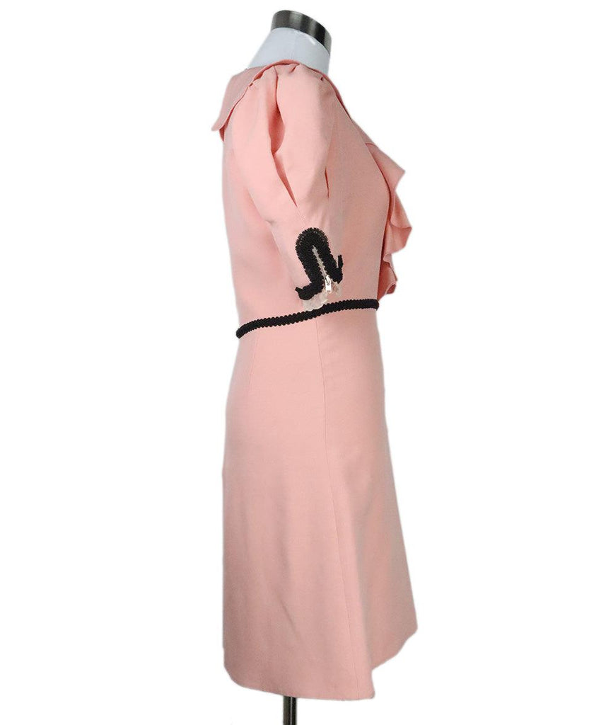Gucci Pink Ruffle Trim Dress sz 2 - Michael's Consignment NYC
