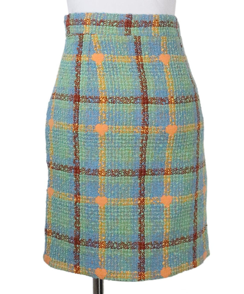 Gucci Green Plaid Skirt sz 0 - Michael's Consignment NYC