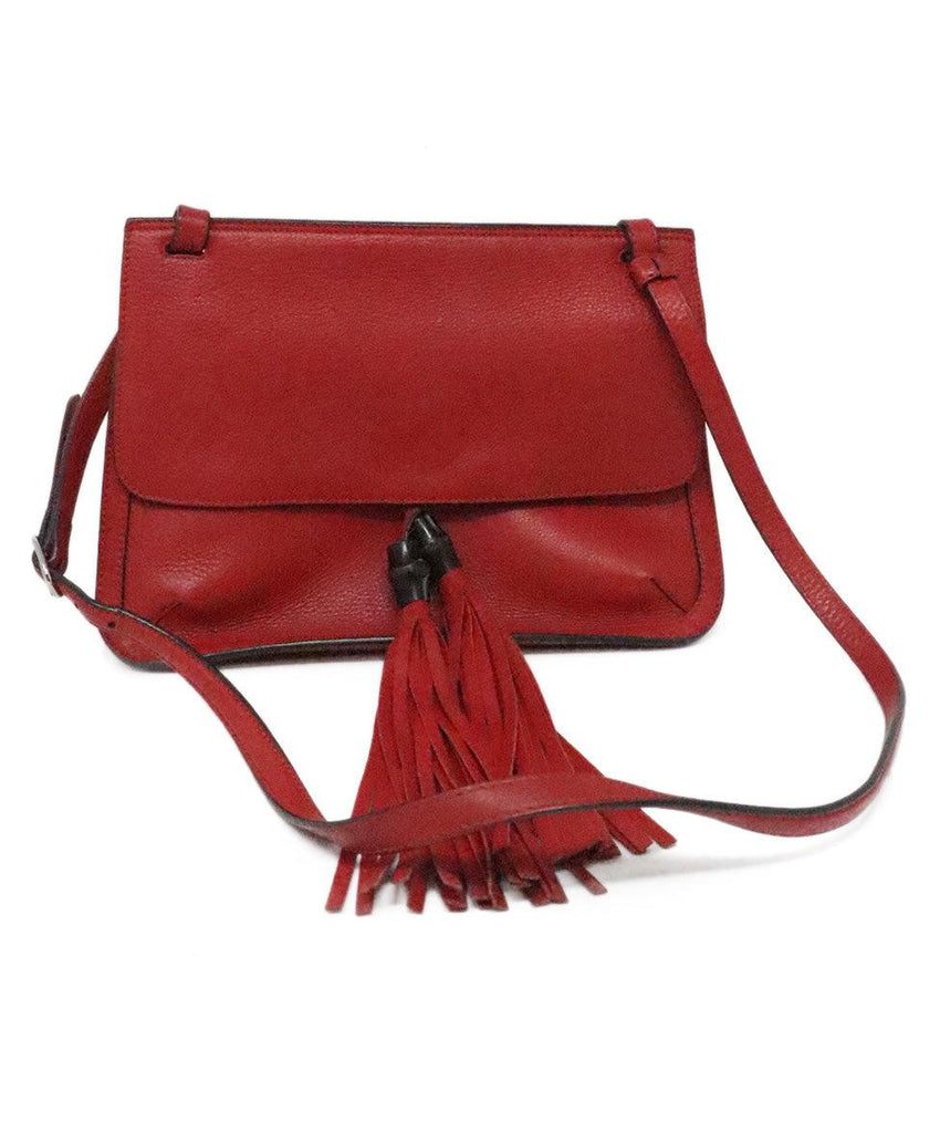 Gucci Red Leather Tassel Crossbody - Michael's Consignment NYC
