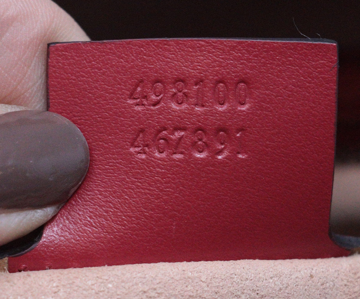 Gucci Red Leather Marmont Crossbody