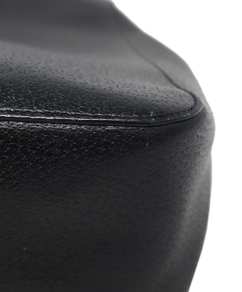 Gucci Black Leather Bamboo Handle Bag - Michael's Consignment NYC